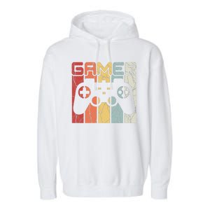 Gamer Retro Controller Garment-Dyed Fleece Hoodie