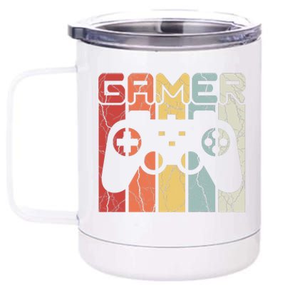 Gamer Retro Controller 12 oz Stainless Steel Tumbler Cup