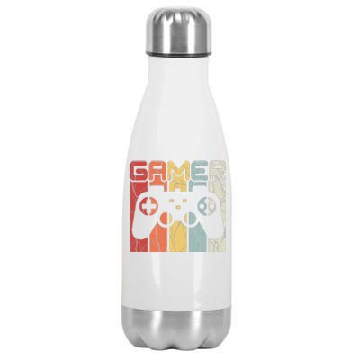 Gamer Retro Controller Stainless Steel Insulated Water Bottle