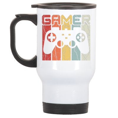 Gamer Retro Controller Stainless Steel Travel Mug