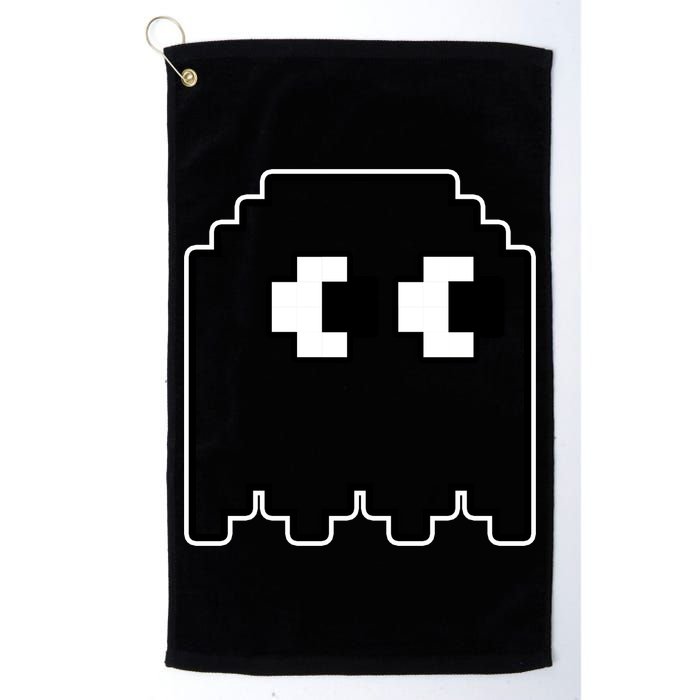 Gamer Retro Pixel Ghost Funny Halloween Golf Towel