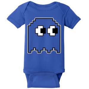 Gamer Retro Pixel Ghost Funny Halloween Baby Bodysuit