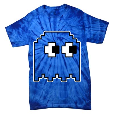 Gamer Retro Pixel Ghost Funny Halloween Tie-Dye T-Shirt