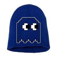 Gamer Retro Pixel Ghost Funny Halloween Short Acrylic Beanie
