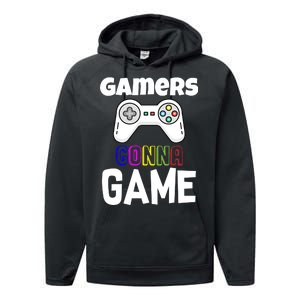 Gamers Gonna Game Performance Fleece Hoodie