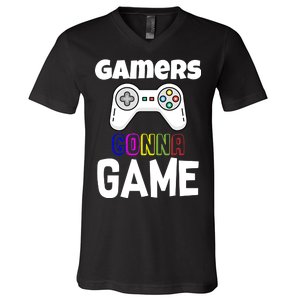 Gamers Gonna Game V-Neck T-Shirt