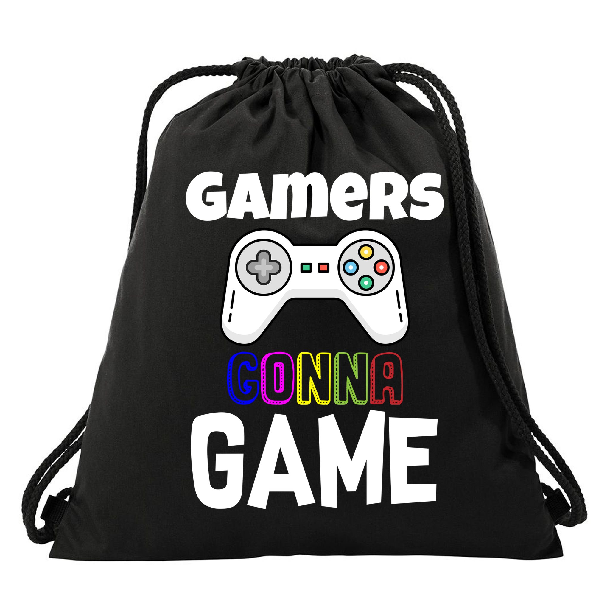 Gamers Gonna Game Drawstring Bag