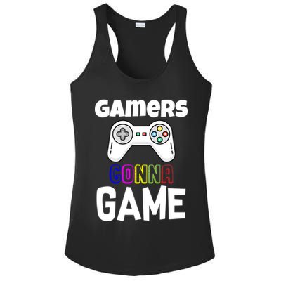 Gamers Gonna Game Ladies PosiCharge Competitor Racerback Tank
