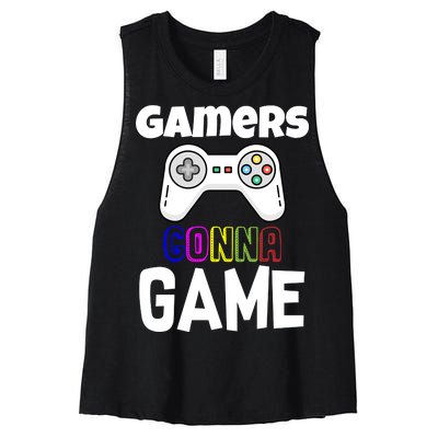 Gamers Gonna Game Women's Racerback Cropped Tank