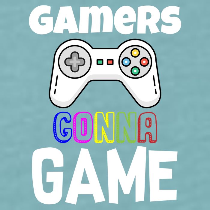 Gamers Gonna Game Sueded Cloud Jersey T-Shirt