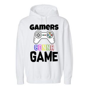 Gamers Gonna Game Garment-Dyed Fleece Hoodie