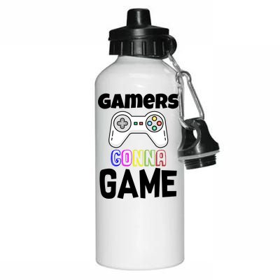 Gamers Gonna Game Aluminum Water Bottle