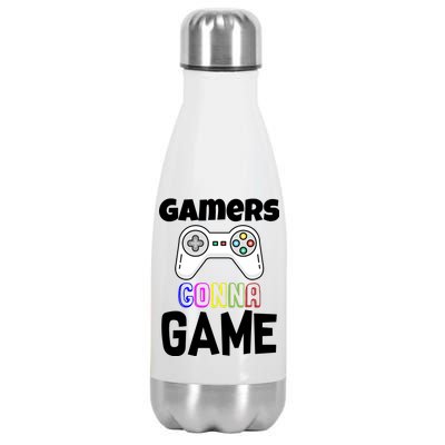 Gamers Gonna Game Stainless Steel Insulated Water Bottle