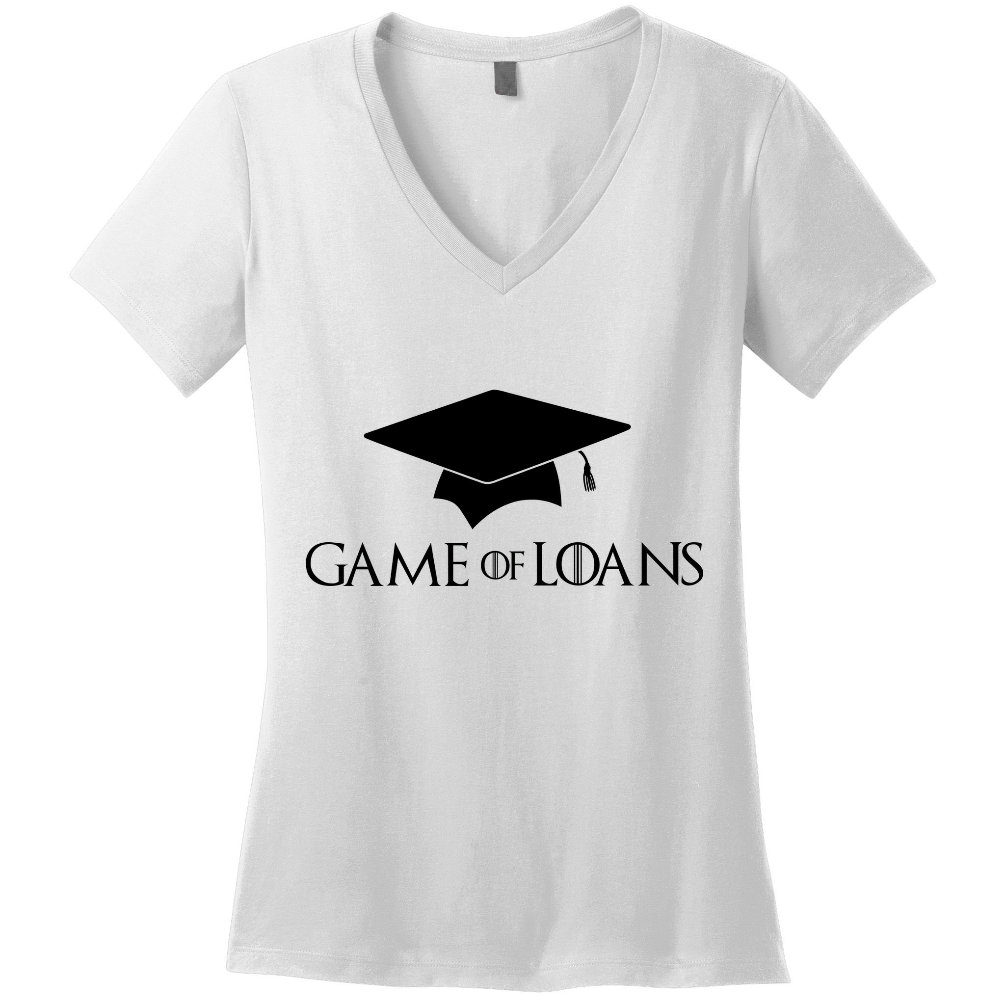 Games Of Loans Women's V-Neck T-Shirt