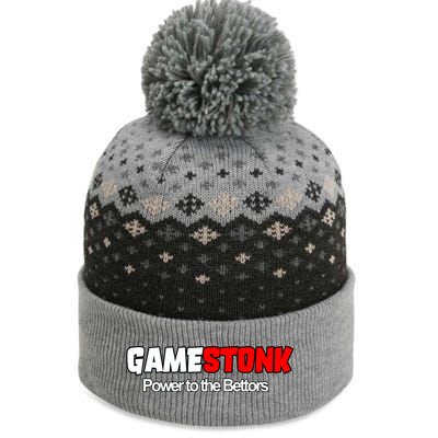 Gamestonk Power To The Bettors The Baniff Cuffed Pom Beanie