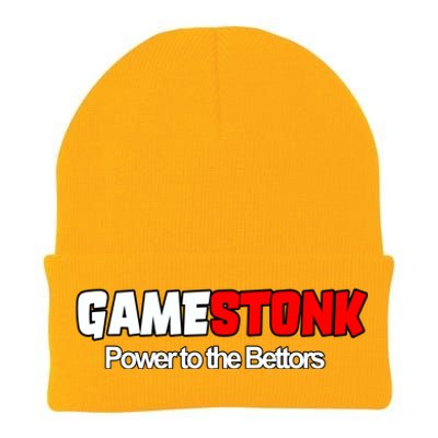 Gamestonk Power To The Bettors Knit Cap Winter Beanie