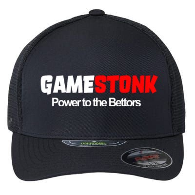 Gamestonk Power To The Bettors Flexfit Unipanel Trucker Cap