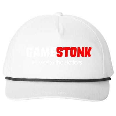 Gamestonk Power To The Bettors Snapback Five-Panel Rope Hat