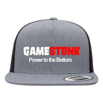 Gamestonk Power To The Bettors Flat Bill Trucker Hat