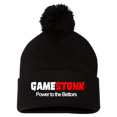 Gamestonk Power To The Bettors Pom Pom 12in Knit Beanie