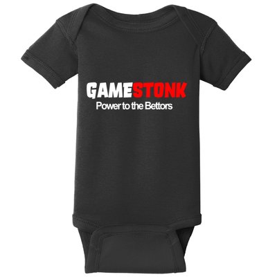 Gamestonk Power To The Bettors Baby Bodysuit