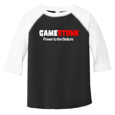 Gamestonk Power To The Bettors Toddler Fine Jersey T-Shirt