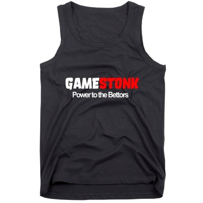 Gamestonk Power To The Bettors Tank Top