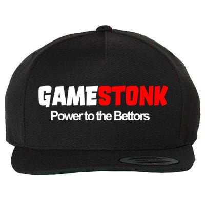 Gamestonk Power To The Bettors Wool Snapback Cap