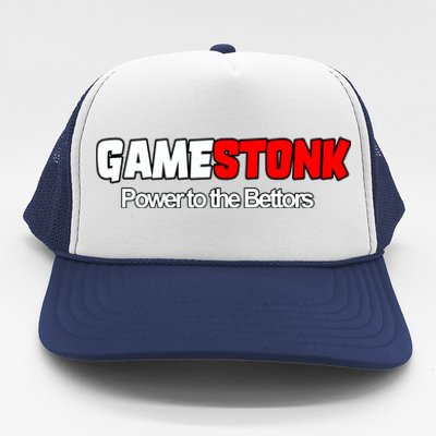 Gamestonk Power To The Bettors Trucker Hat