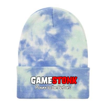 Gamestonk Power To The Bettors Tie Dye 12in Knit Beanie