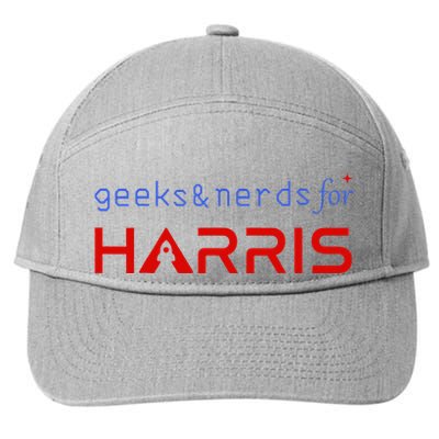 Geeks And Nerds For Kamala Harris Geeks And Nerds For Harris 7-Panel Snapback Hat