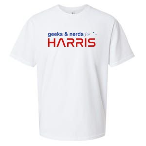 Geeks And Nerds For Kamala Harris Geeks And Nerds For Harris Sueded Cloud Jersey T-Shirt