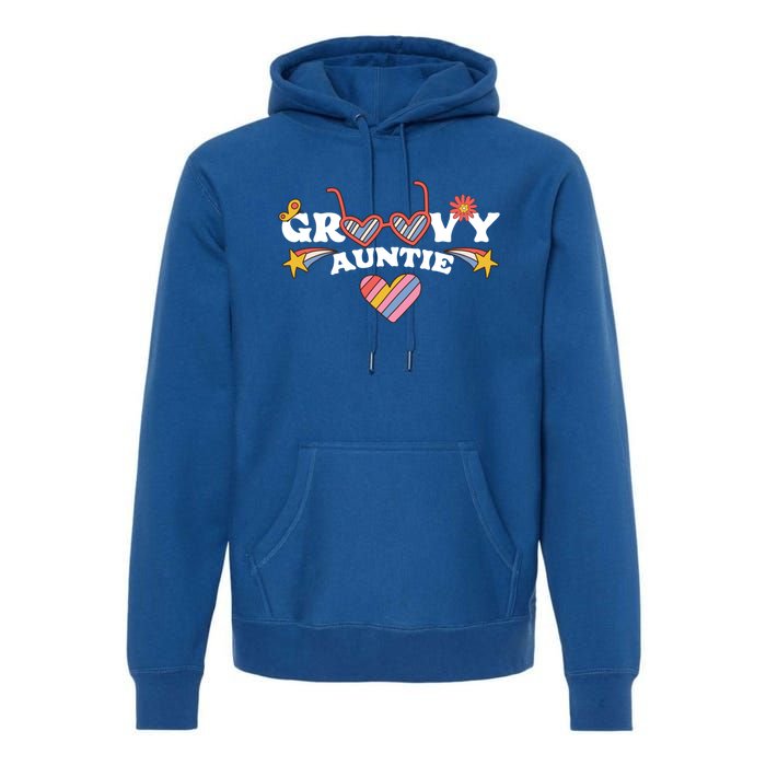 Groovy Auntie Nephew Niece Aunt Gift Premium Hoodie