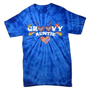 Groovy Auntie Nephew Niece Aunt Gift Tie-Dye T-Shirt