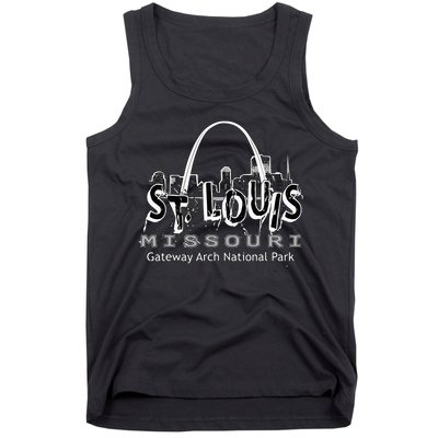 Gateway Arch National Park St. Louis Missouri Souvenir Tank Top