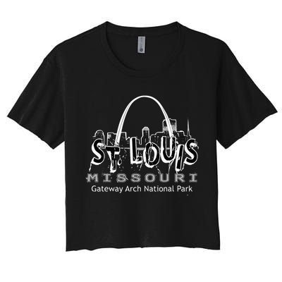 Gateway Arch National Park St. Louis Missouri Souvenir Crop Top