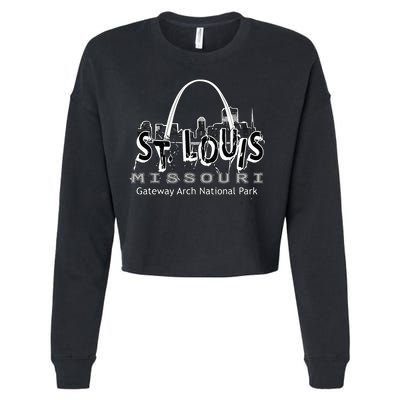 Gateway Arch National Park St. Louis Missouri Souvenir Cropped Pullover Crew