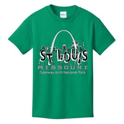 Gateway Arch National Park St. Louis Missouri Souvenir Kids T-Shirt