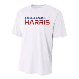 Geeks And Nerds For Kamala Harris Geeks And Nerds For Harris Performance Sprint T-Shirt