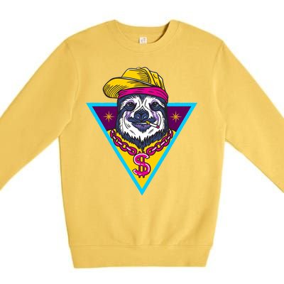 Gangsta Sloth Premium Crewneck Sweatshirt