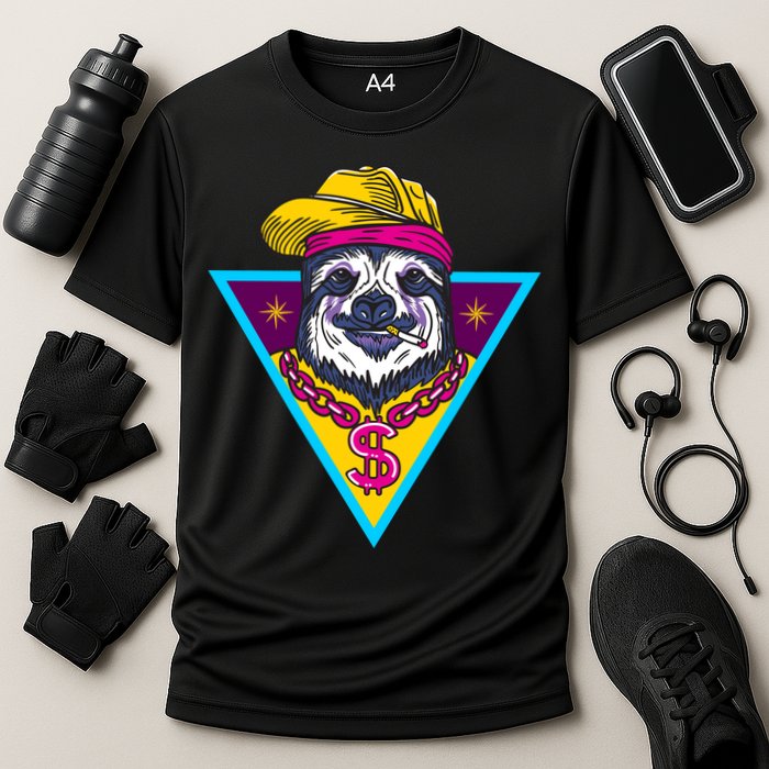 Gangsta Sloth Cooling Performance Crew T-Shirt