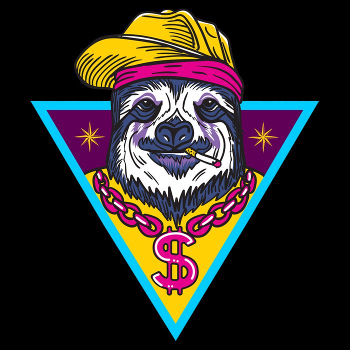 Gangsta Sloth Cooling Performance Crew T-Shirt
