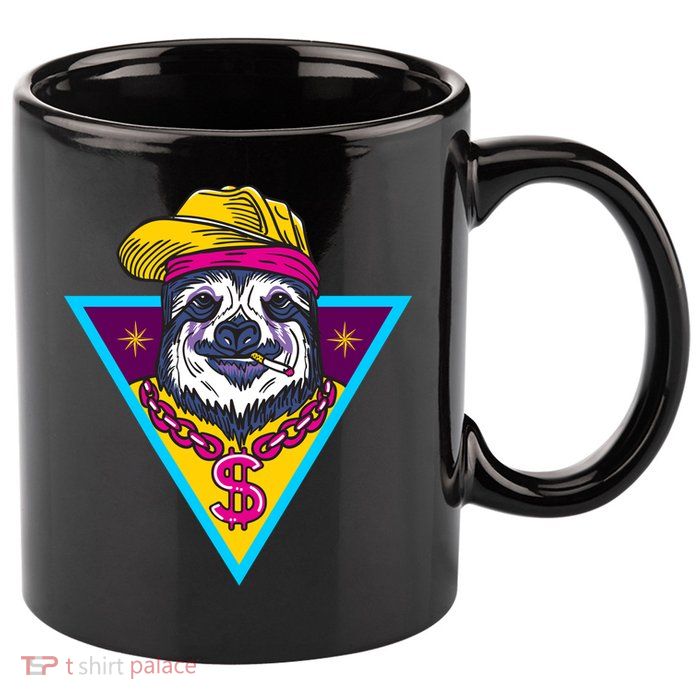 Gangsta Sloth 11oz C Handle Ceramic Mug