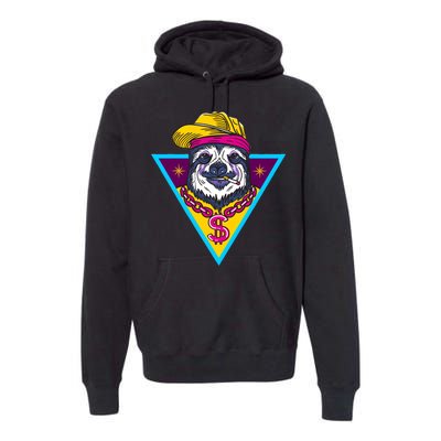 Gangsta Sloth Premium Hoodie