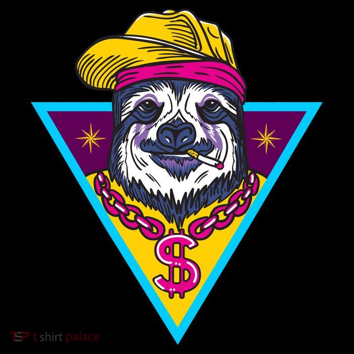 Gangsta Sloth 16 in Basic Backpack
