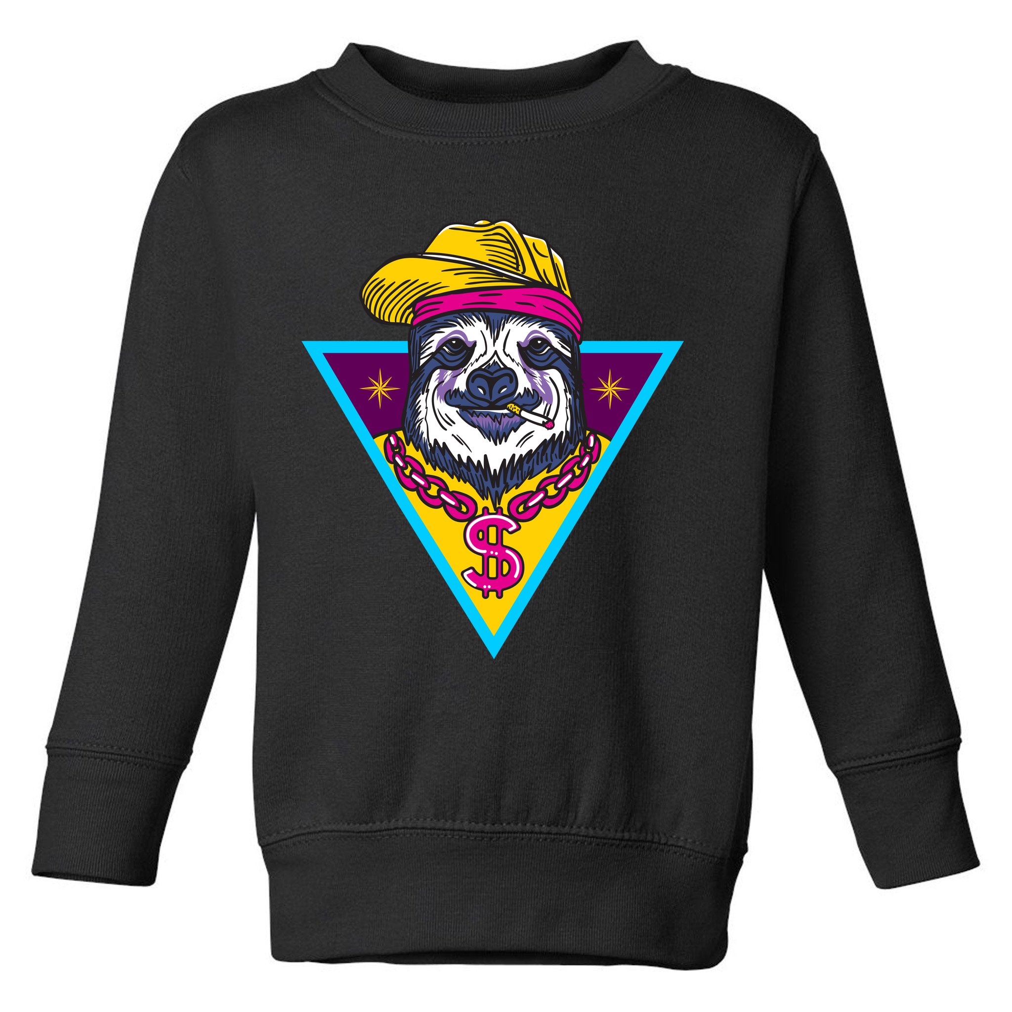Gangsta Sloth Toddler Sweatshirt
