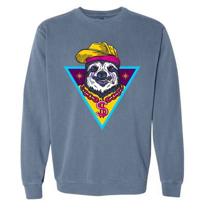 Gangsta Sloth Garment-Dyed Sweatshirt