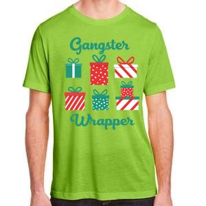 Gangsta Wrapper Funny Christmas Gift Adult ChromaSoft Performance T-Shirt