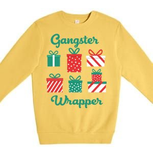 Gangsta Wrapper Funny Christmas Gift Premium Crewneck Sweatshirt