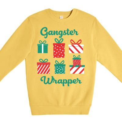 Gangsta Wrapper Funny Christmas Gift Premium Crewneck Sweatshirt